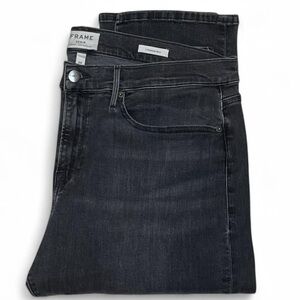 Frame Denim L’Homme Slim Black Denim Jeans Men’s Size W38 L34 in Long Shore Wash